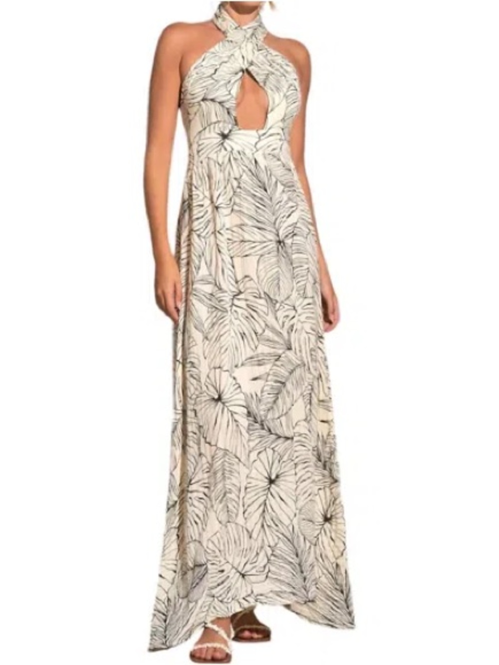 Elan • Criss Cross Cotton Maxi Dress